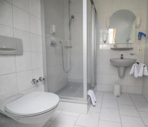 Koupelna v ubytování AL GONDOLIERE