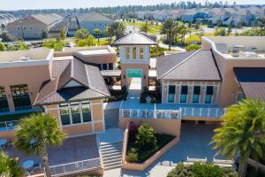 an aerial view of a home with palm trees at 1798 TP - 4BR Luxury Solara Retreat Pool Disney in Orlando