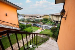 a view from the balcony of a house at Sweet Home Padenghe in Padenghe sul Garda