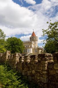 a castle on top of a stone wall at Sobor Family Resort in Stavcheny