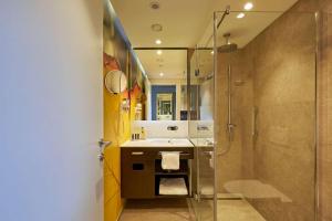 Koupelna v ubytování HYPERION Hotel Basel