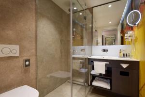 Koupelna v ubytování HYPERION Hotel Basel