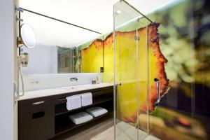 Koupelna v ubytování HYPERION Hotel Basel