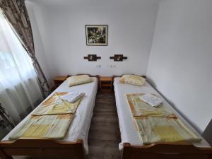 Postel nebo postele na pokoji v ubytování Sándor Panzió
