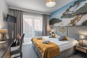 Posteľ alebo postele v izbe v ubytovaní Hotel Smile Pieniny