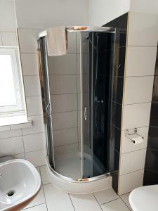 Kúpeľňa v ubytovaní Hotel Lubavia
