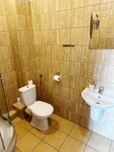 Kúpeľňa v ubytovaní Hotel Lubavia