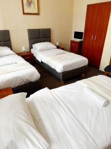 Posteľ alebo postele v izbe v ubytovaní Hotel Lubavia