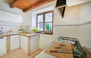 Dapur atau dapur kecil di 4 Bedroom Beautiful Home In Bordezac