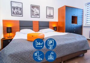 Posteľ alebo postele v izbe v ubytovaní Warsaw Apartments - Apartamenty Sadyba