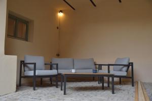 Posezení v ubytování Ferienhaus an der Höh'