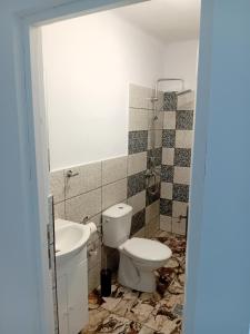 Koupelna v ubytování Casa Eva