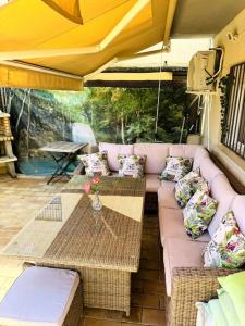 Χώρος καθιστικού στο Jerez Rincón de Chloe y Julieta