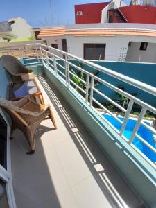 Balkon atau teras di Praia Guest House