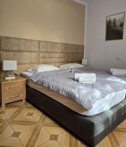 Postel nebo postele na pokoji v ubytování Eastside Apartments - Sanatoryjna 29