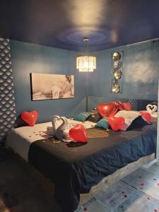 Кровать или кровати в номере L'Eden du Quercy