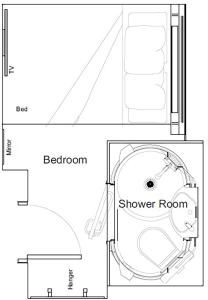 Půdorys ubytování easyHotel Victoria