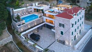 Vaade majutusasutusele Exclusive Villa Amara, heated pool - sea view linnulennult