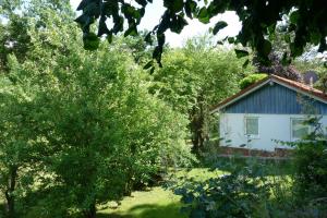a cottage in the middle of a garden at Landleben - Ferienhaus 2 in Fritzlar