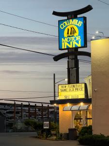 Certifikát, hodnocení, plakát nebo jiný dokument vystavený v ubytování Columbus Motor Inn