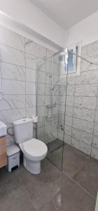 Koupelna v ubytování Annoula Studios and Apartments