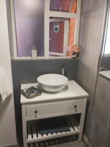 Baðherbergi á Easkey Hostel