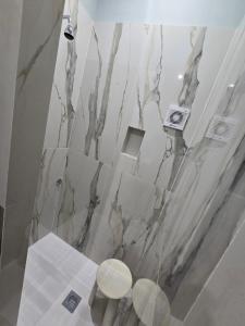 Koupelna v ubytování Hotel Iris
