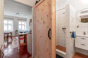 Kuchyň nebo kuchyňský kout v ubytování Apartmán Na náměstí
