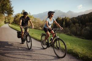 モーゾ・イン・パッシーリアにあるHotel Alpenlandの二人乗り自転車