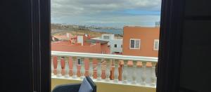 a view from a window of a balcony at AKASHA in Puerto del Rosario