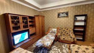 TV a/nebo společenská místnost v ubytování Коттеджный городок Вита -литовская, Голосеевский район, Динамо, Конча-Заспа