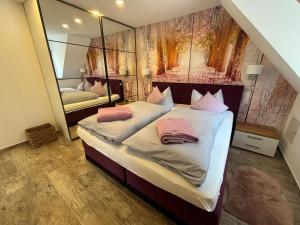 Postel nebo postele na pokoji v ubytování Holidayhaus Lütsche