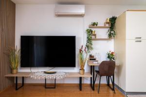 TV a/nebo společenská místnost v ubytování GOLDY GREEN