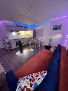 Χώρος καθιστικού στο Appartement 1 pièce Drancy