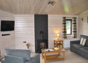 A seating area at Wighill Manor Lodges 