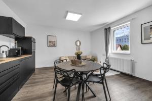 Kuchyň nebo kuchyňský kout v ubytování Hotel U Krále Jiřího