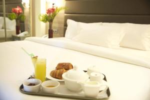 Letto o letti in una camera di Scarlet Lodge