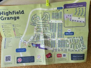 a map of a highfield garage at Highfield grange clacton on sea in Little Clacton