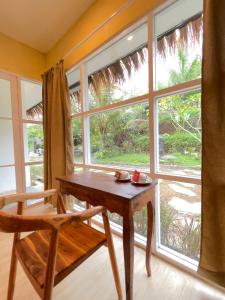 Rõdu või terrass majutusasutuses BAMBOO OASIS