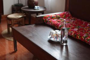 Postel nebo postele na pokoji v ubytování Thịi house