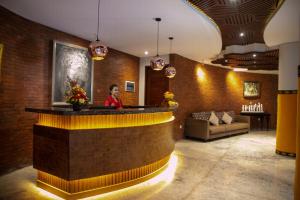 The lobby or reception area at djabu Seminyak Hotel