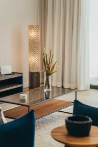 Posezení v ubytování Appartement de luxe piscine et vue mer