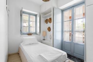 Voodi või voodid majutusasutuse Spetses Estia Orloff toas