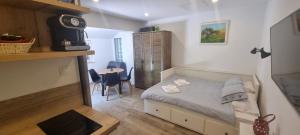 TV a/nebo společenská místnost v ubytování Villa Mediterranea - Apartments