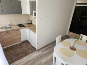Virtuvė arba virtuvėlė apgyvendinimo įstaigoje Barbara's Suite