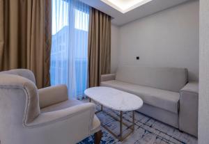 אזור ישיבה ב-Hotel Tara Becici