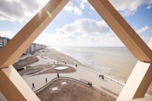 a view of the beach from the top at C-Hotels Silt in Middelkerke