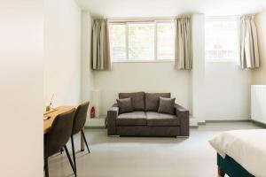 O zonă de relaxare la Snug studio apartment with shared garden IV