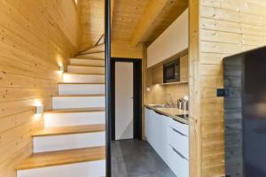 Kuhinja ili čajna kuhinja u objektu RESORT SALIXA u Poděbrad