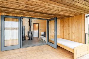 Krevet ili kreveti u jedinici u okviru objekta RESORT SALIXA u Poděbrad